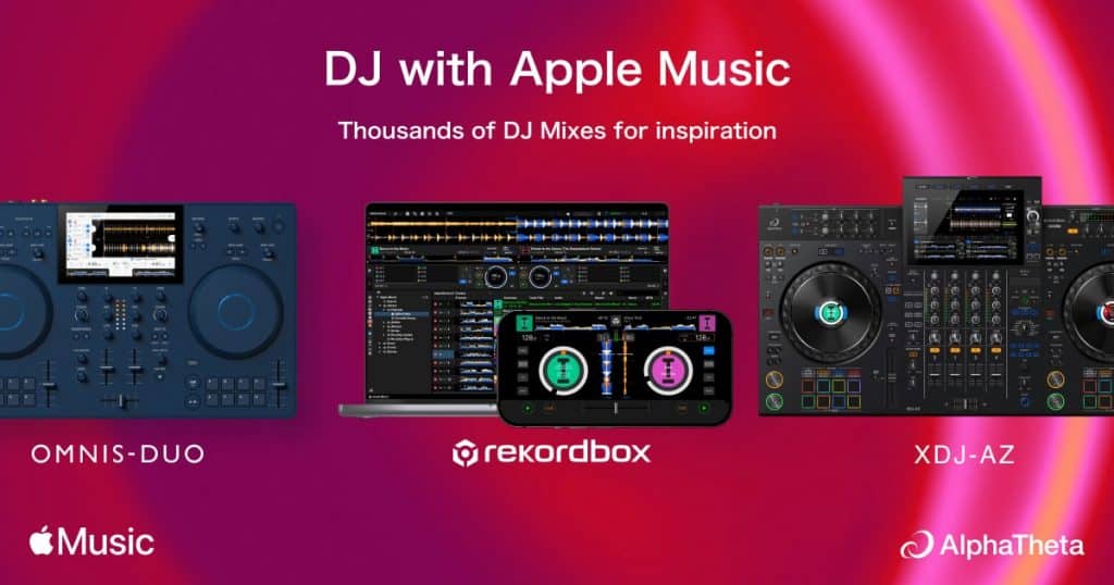 AlphaTheta intègre Apple Music avec rekordbox.