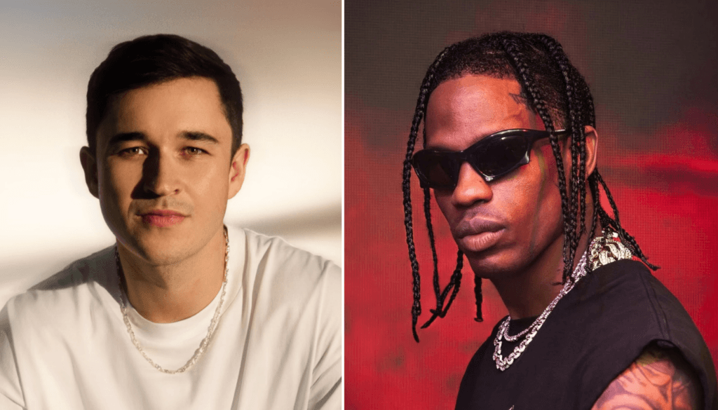 John Summit et Travis Scott. © Dana Trippe, D.R.