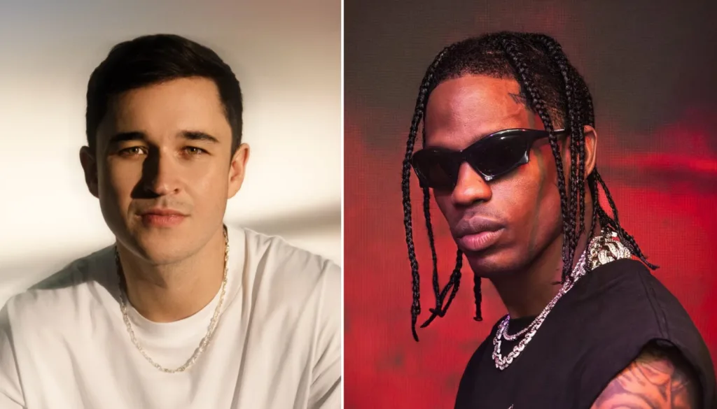 John Summit et Travis Scott. © Dana Trippe, D.R.