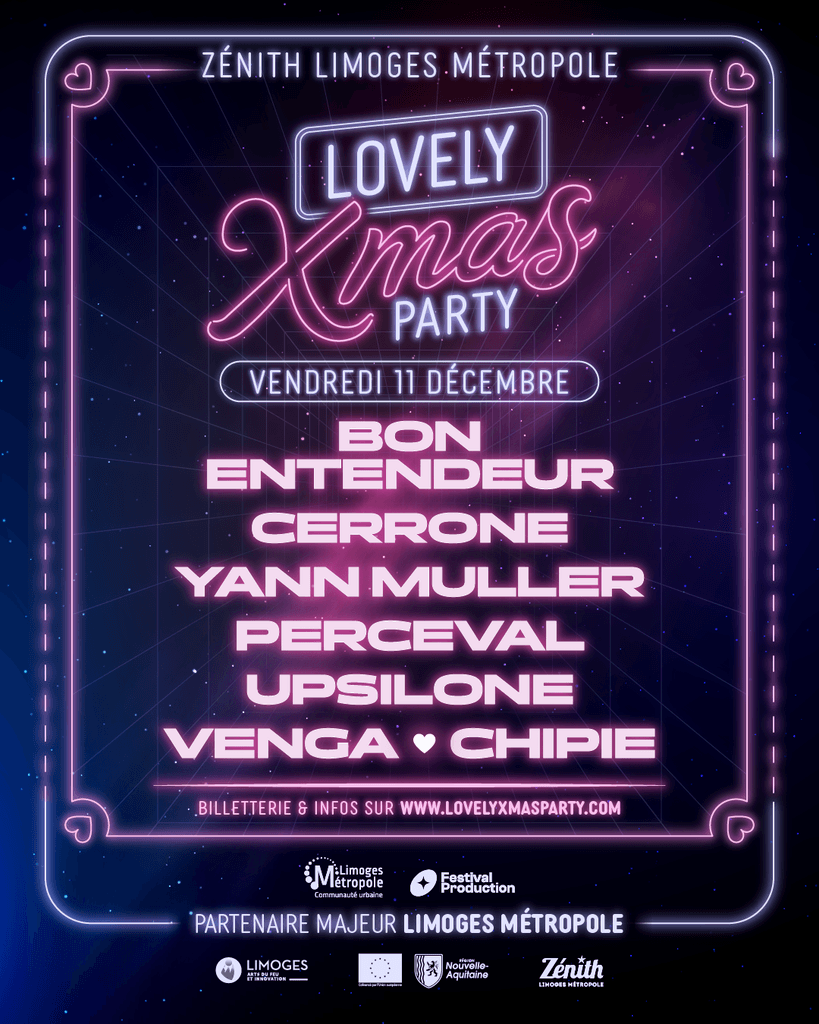 Bon Entendeur, Cerrone, Upsilone… la Lovely Xmas Party transforme Noël en grande fête électro à Limoges