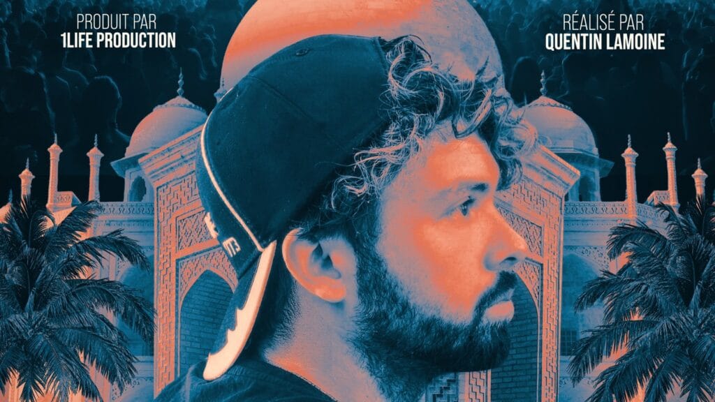 Sköne de profil sur l'affiche de la série documentaire Errances Sonores