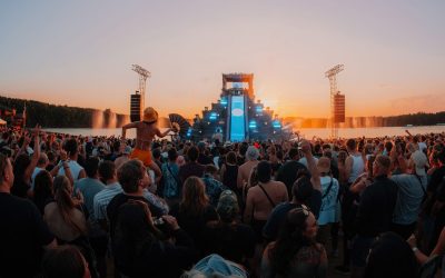 La Pyramid Stage du Nibirii Festival, à Düren, près de Cologne, en Allemagne. Crédit : M. Koltschin