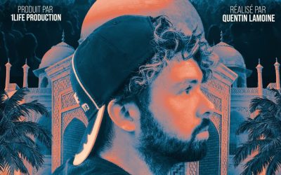Sköne de profil sur l'affiche de la série documentaire Errances Sonores